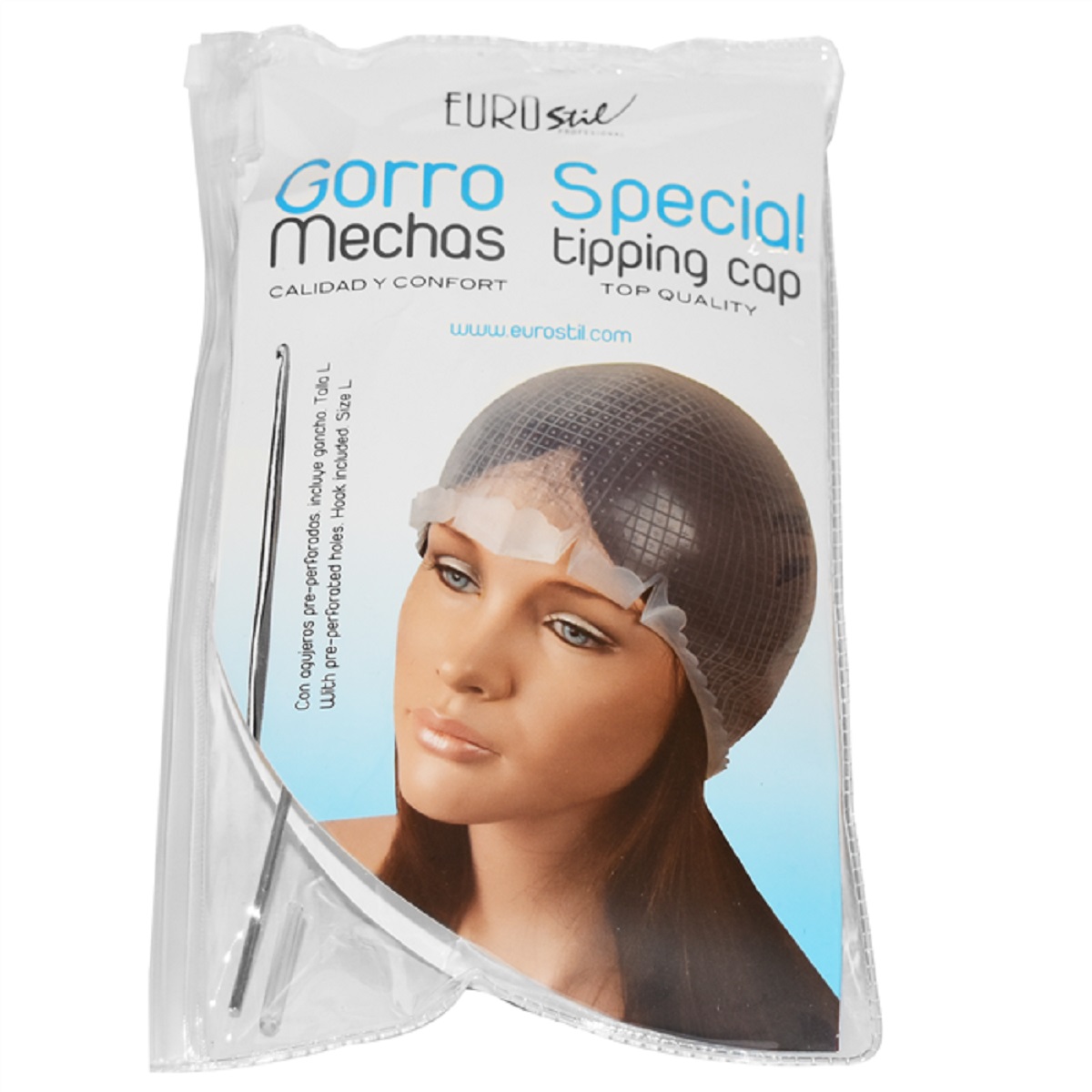 Eurostil Gorro Mechas Silicona+Ganchillo(06460) - Imagen 2