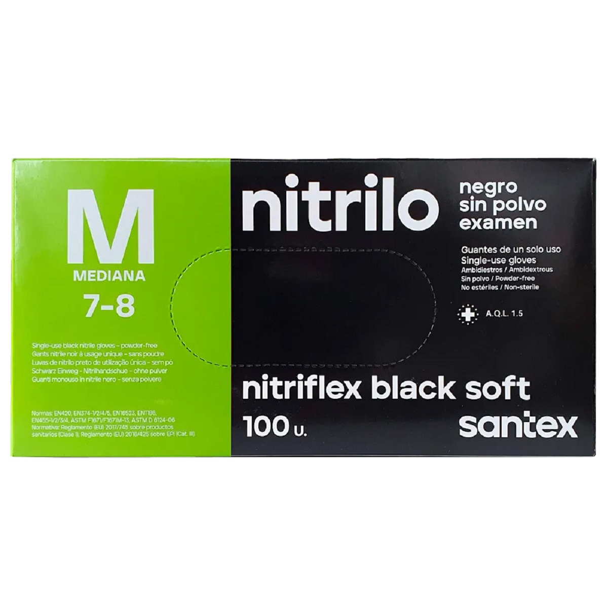 Santex Guantes Nitrilo negros