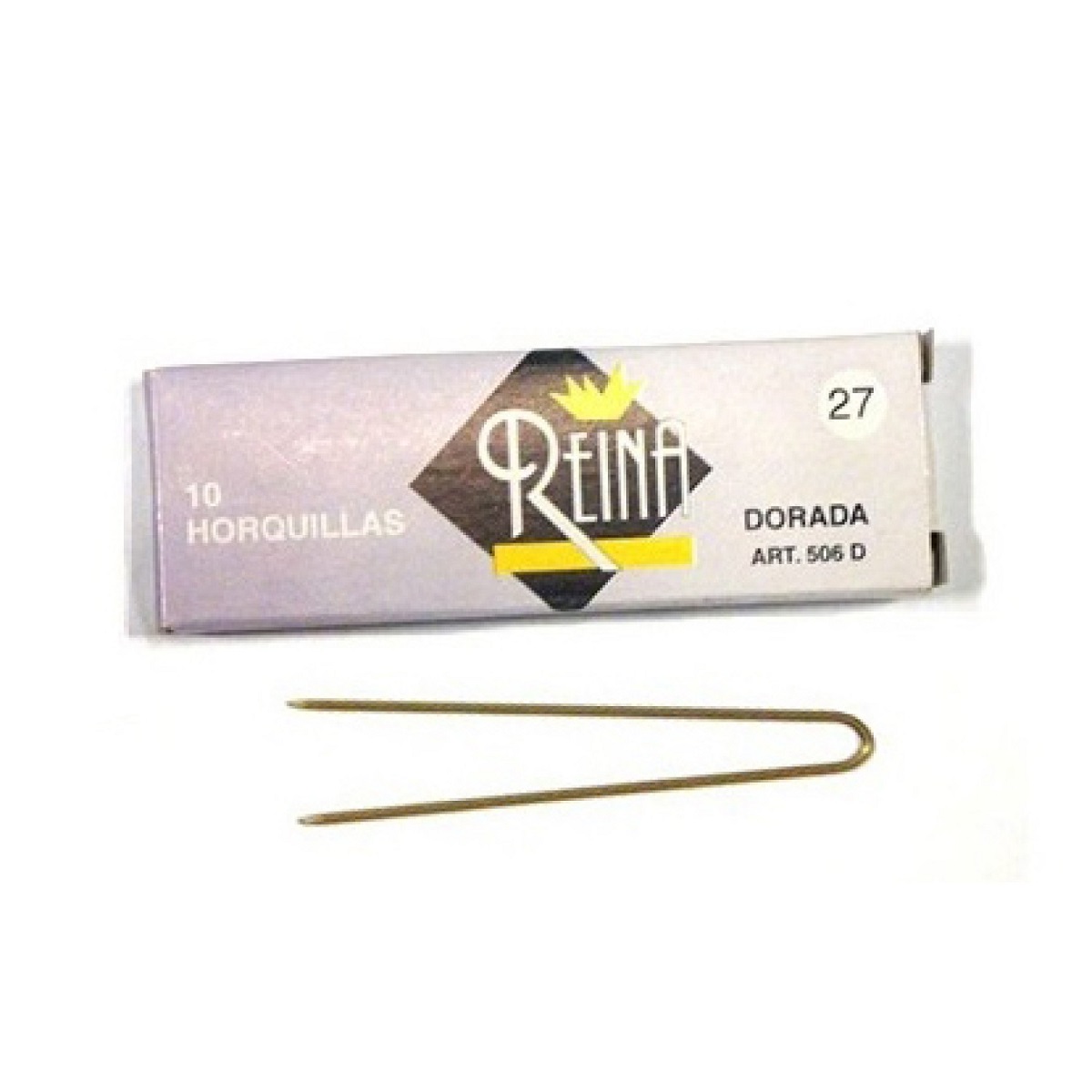 Horquillas Reina Afiladas Rubio nº27 10u