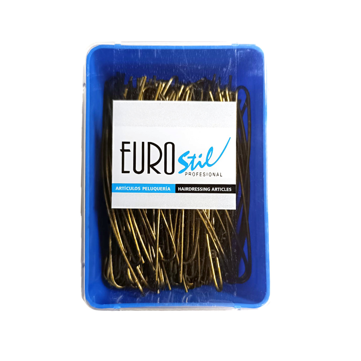 Eurostil Horquillas Bronce Curva 95mm 75u