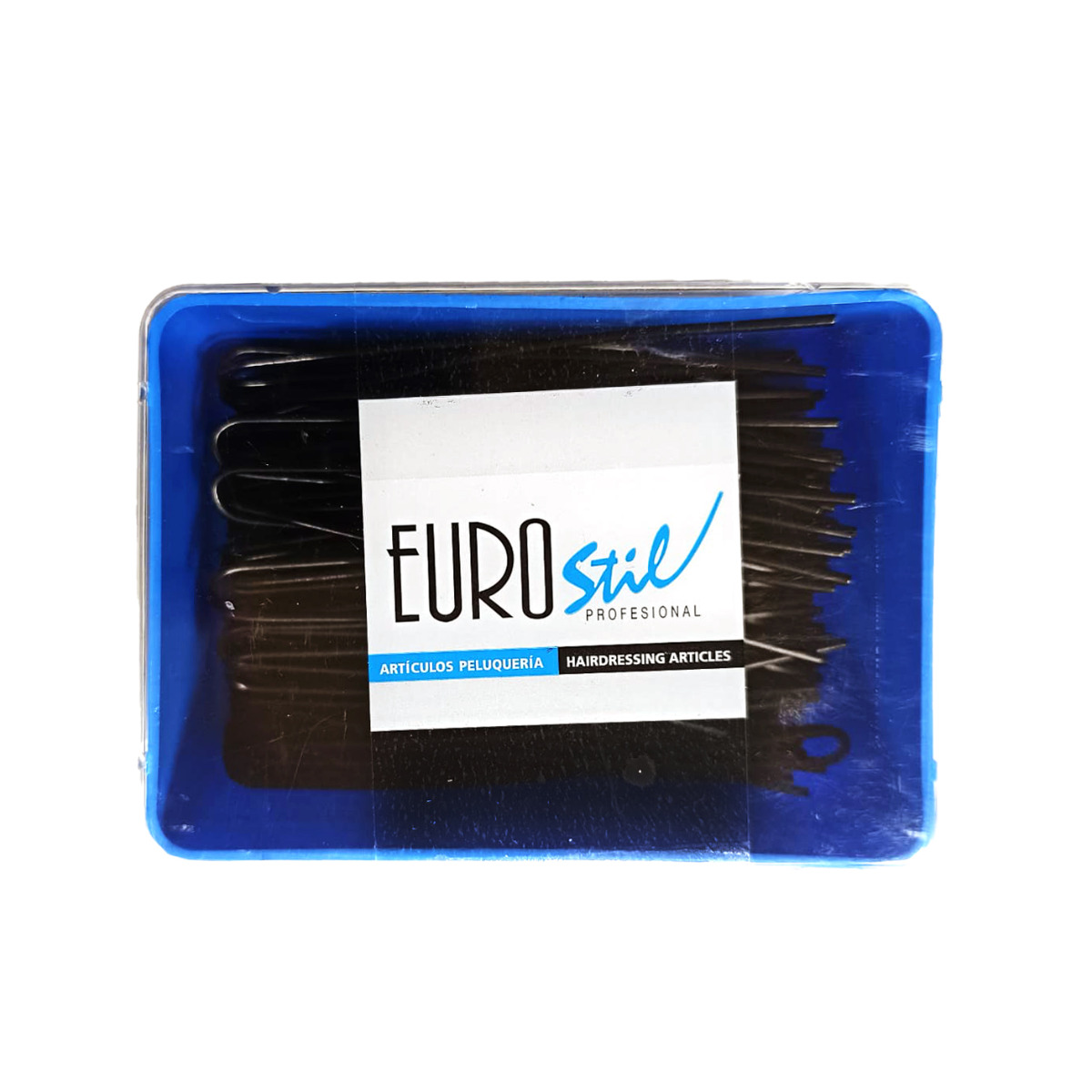 Eurostil Horquillas Negro Curva 95mm 75u(4536/50)