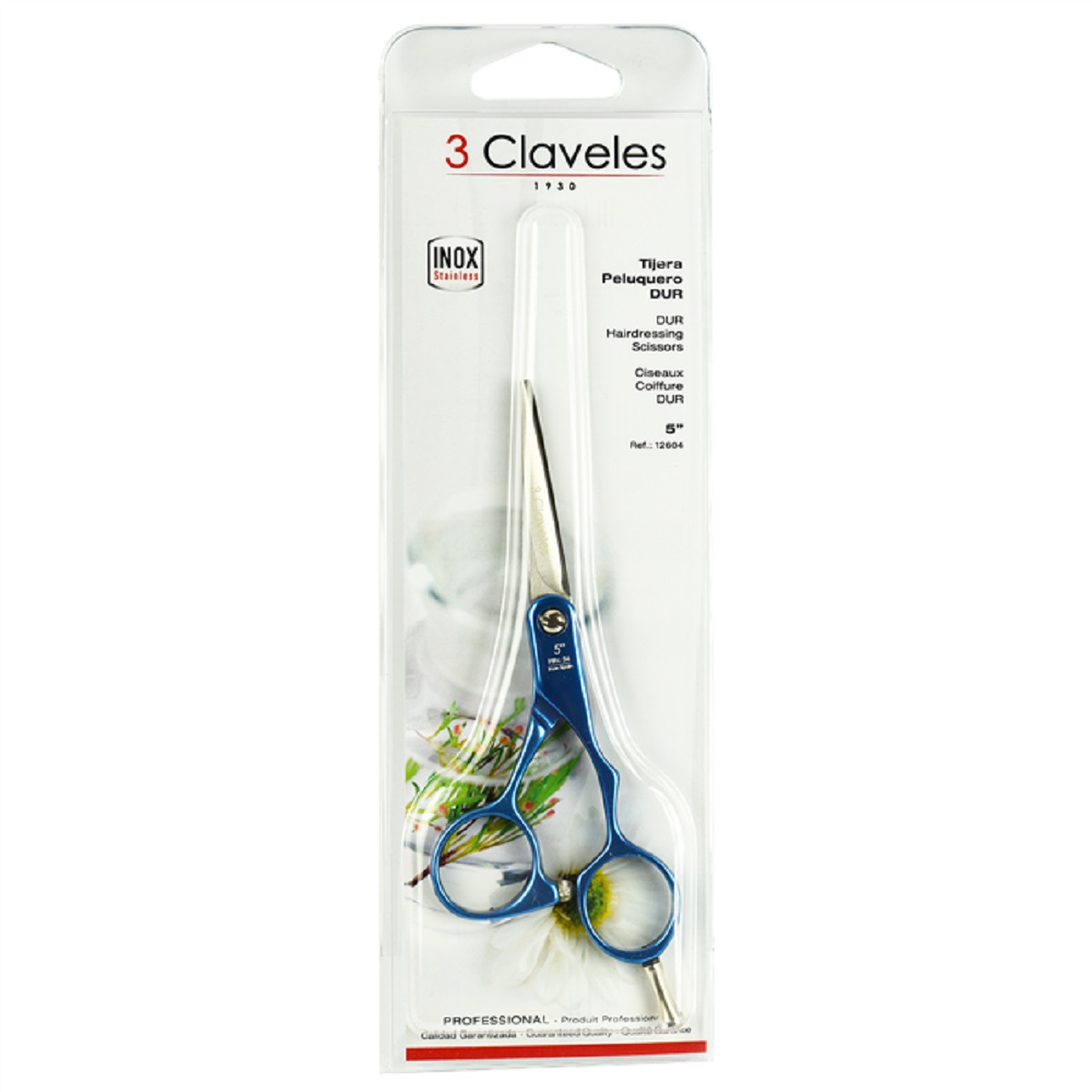 3 Claveles Tijera Duraluminio Azul 5" (12604) - Imagen 2