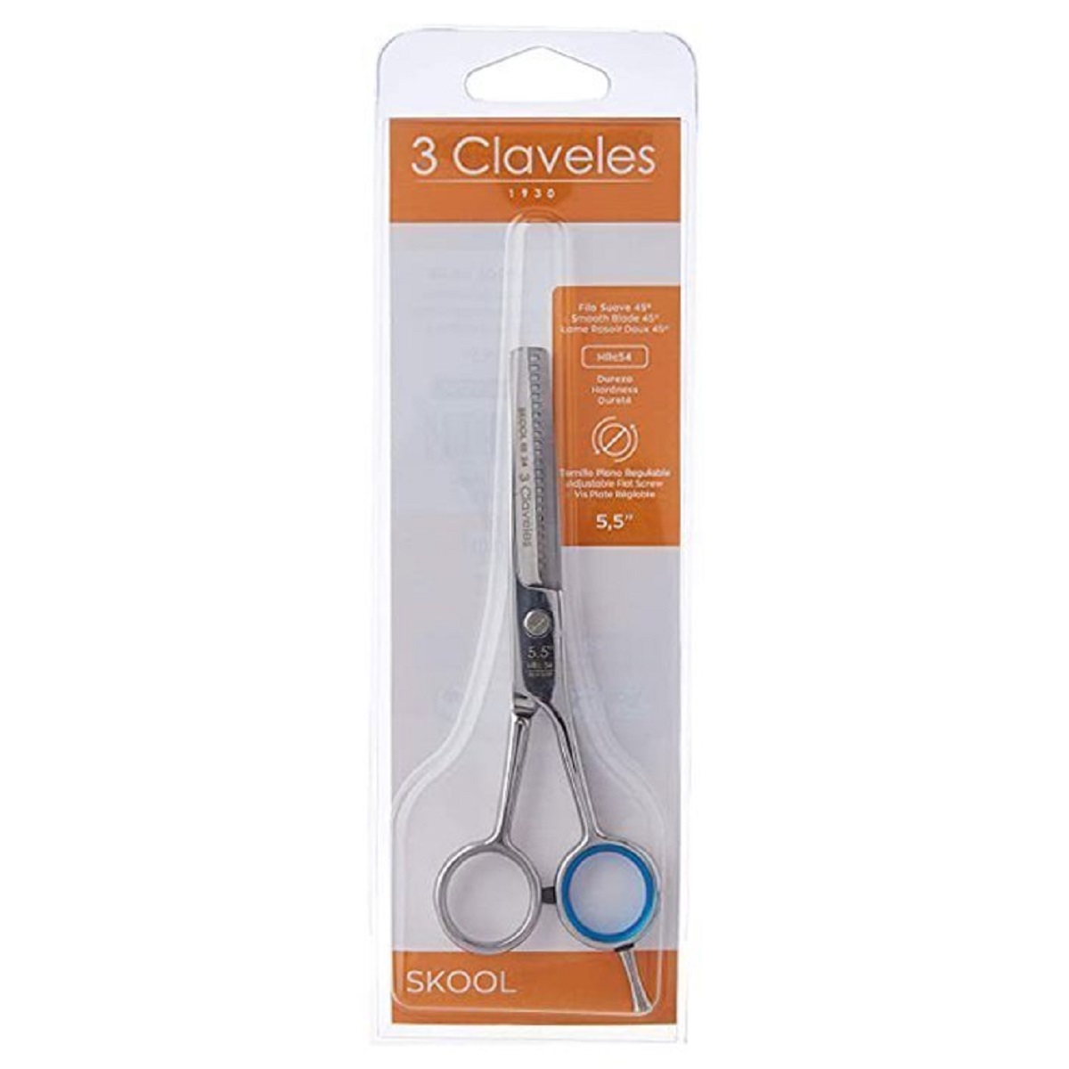 3 Claveles Tijera Peluquero Skool Vacíar(12758) - Imagen 2