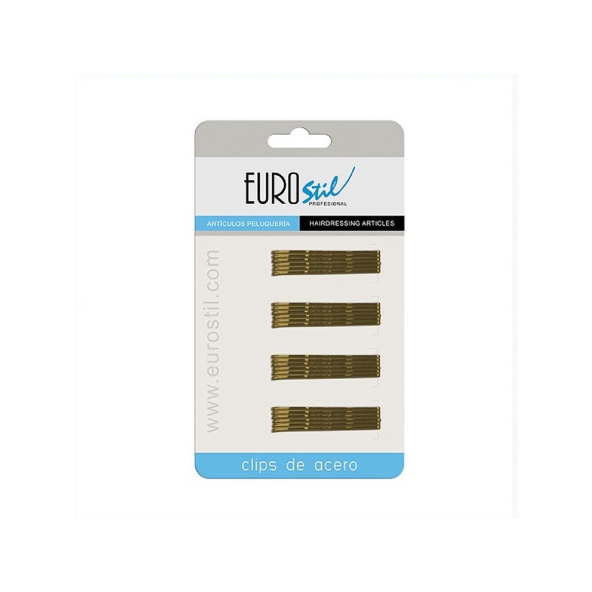 Eurostil Clips Ondulados Bronce 50mm 24u(1609)