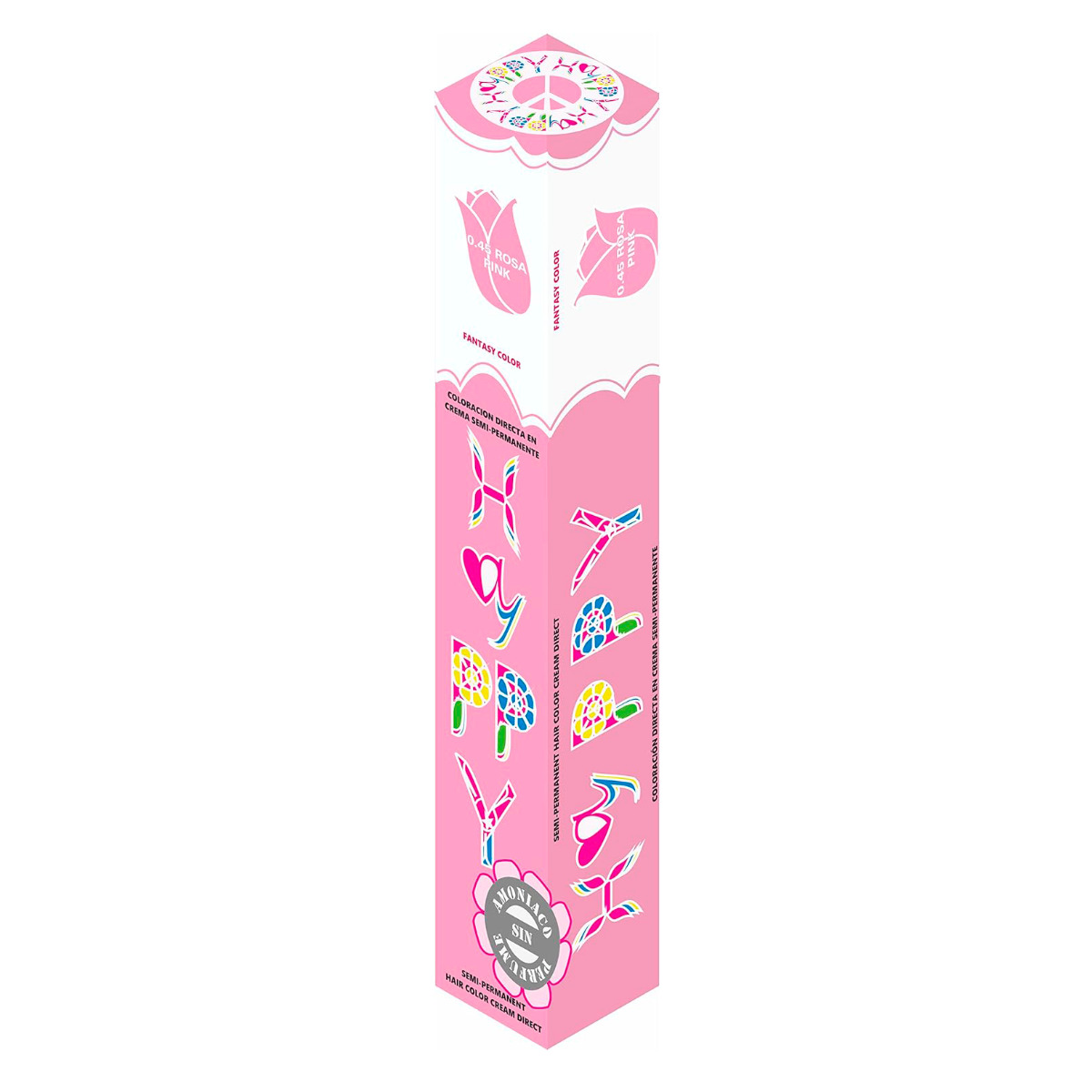 Hayppy Fantasía Semipermanente Nº0.45 Pink 100ml - Imagen 3