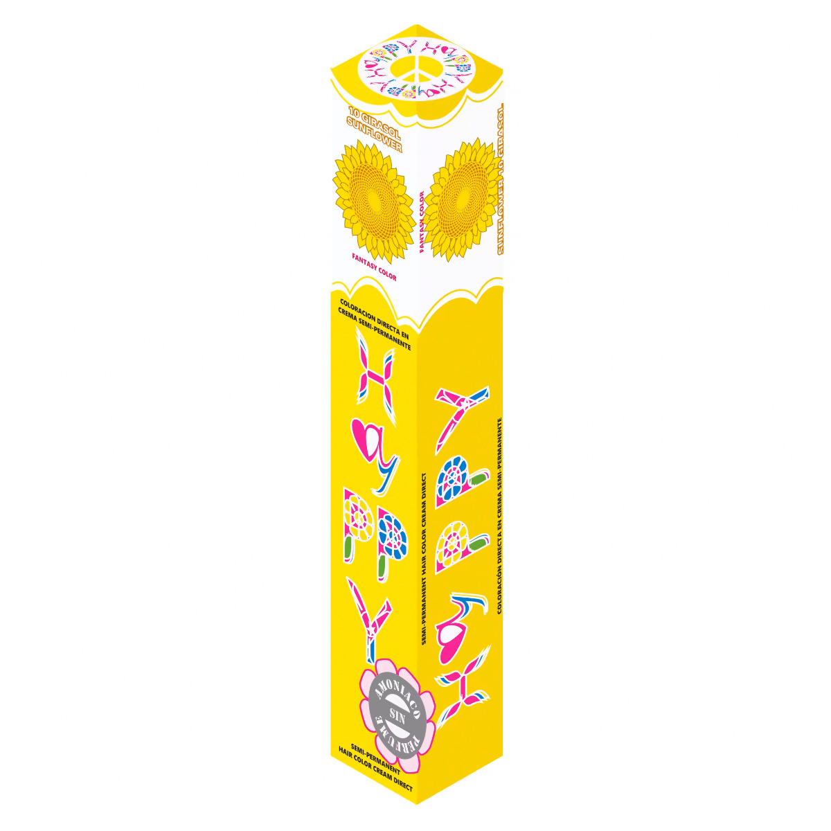 Hayppy Fantasía Semipermanente Nº10 Sunflower 100ml - Imagen 3