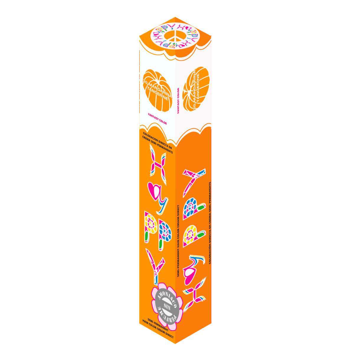 Hayppy Fantasía Semipermanente Nº20 Tangerine 100ml - Imagen 3