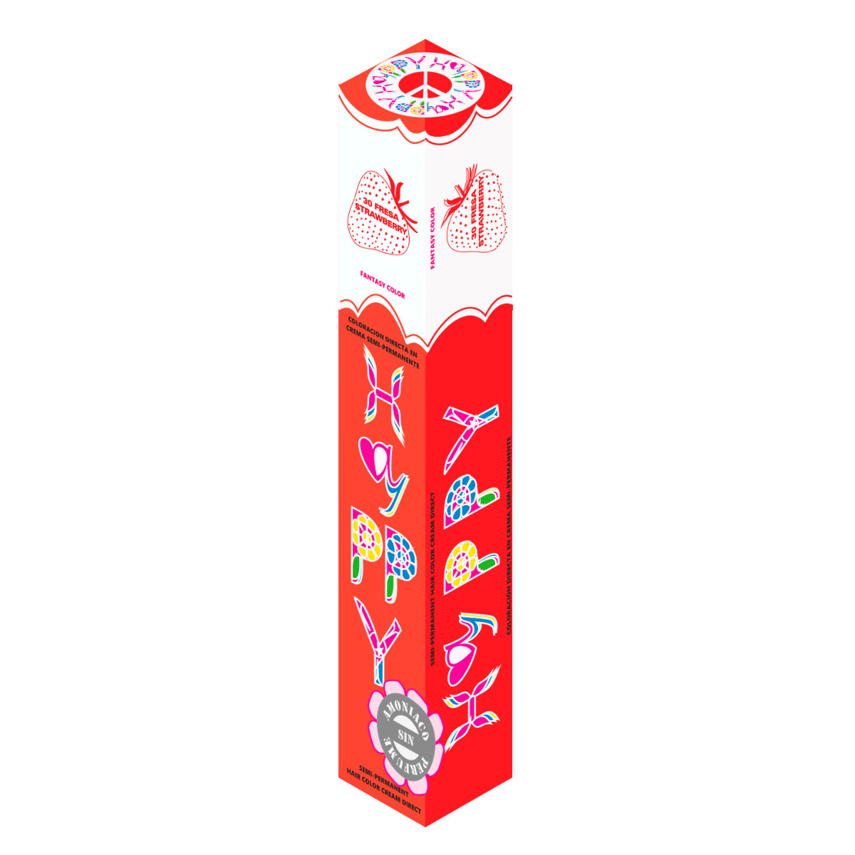 Hayppy Fantasía Semipermanente Nº30 Strawberry 100ml - Imagen 3
