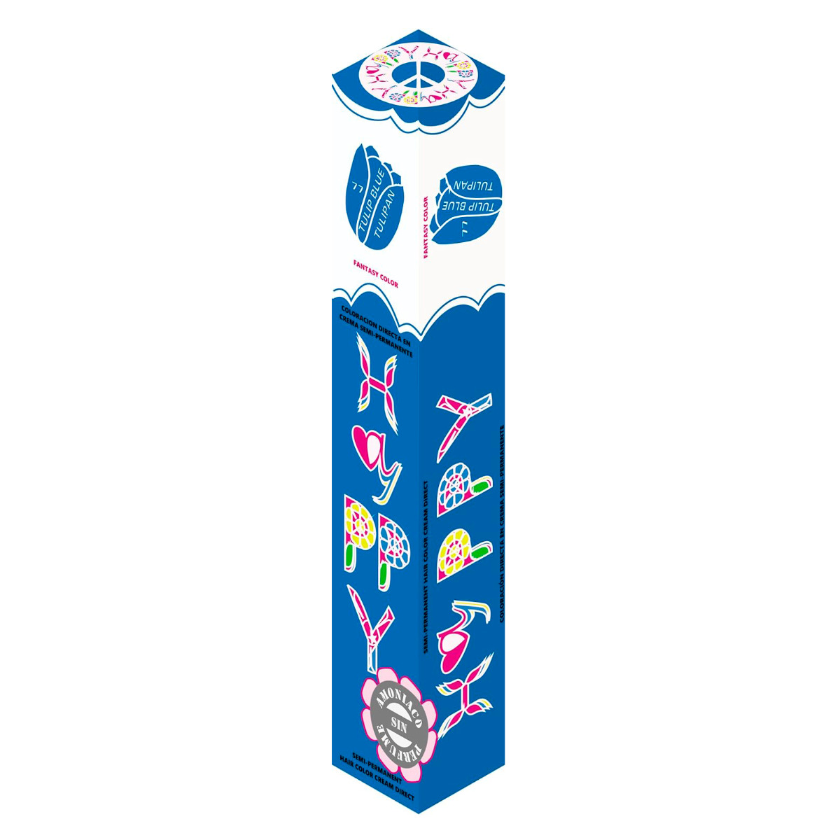 Hayppy Fantasía Semipermanente Nº77 Tulip Blue 100ml - Imagen 3