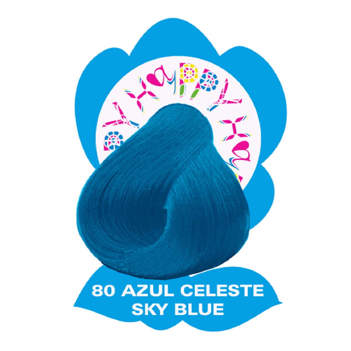 Hayppy Fantasía Semipermanente Nº80 Sky Blue 100ml