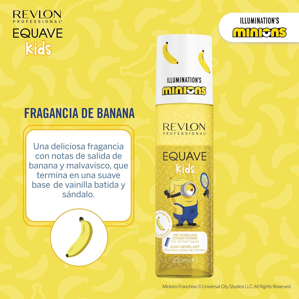 Revlon Equave Kids Banana Minions 200ml - Imagen 2