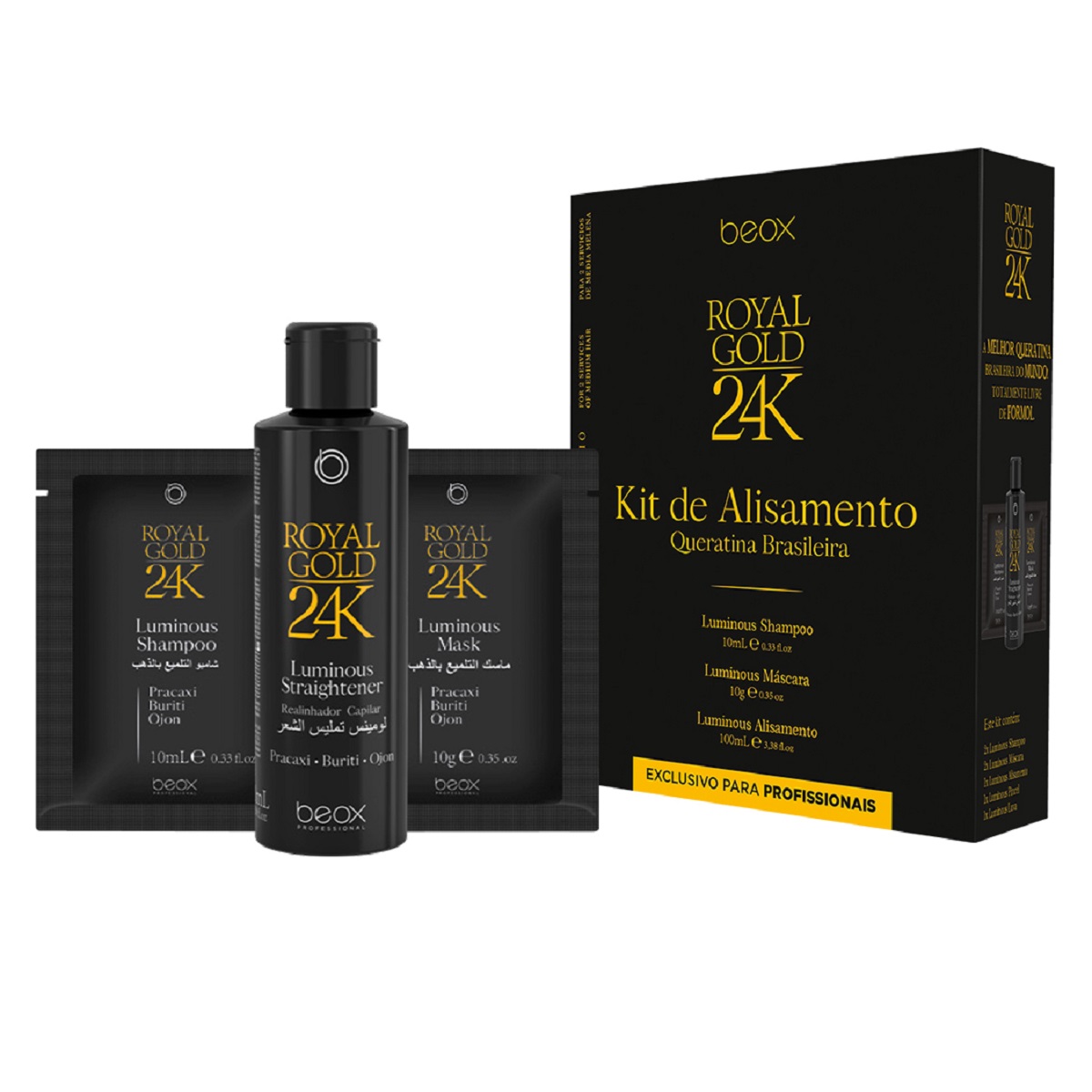 Beox Kit Alisador Home 24K 100gr