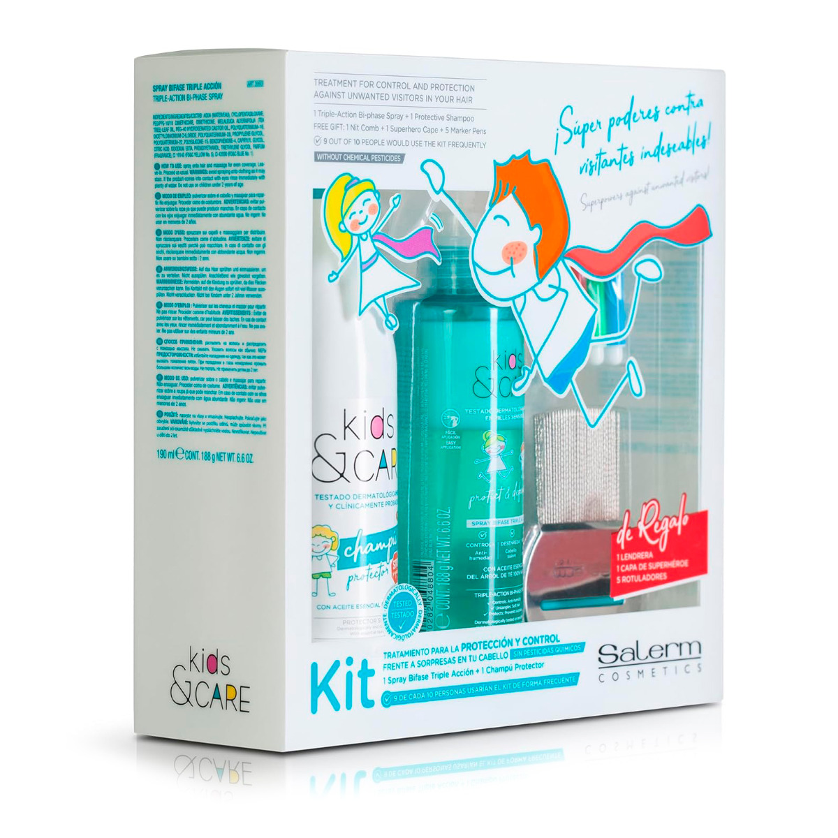 Salerm Kit Kids And Care Champú 250ml+Bifase 190ml