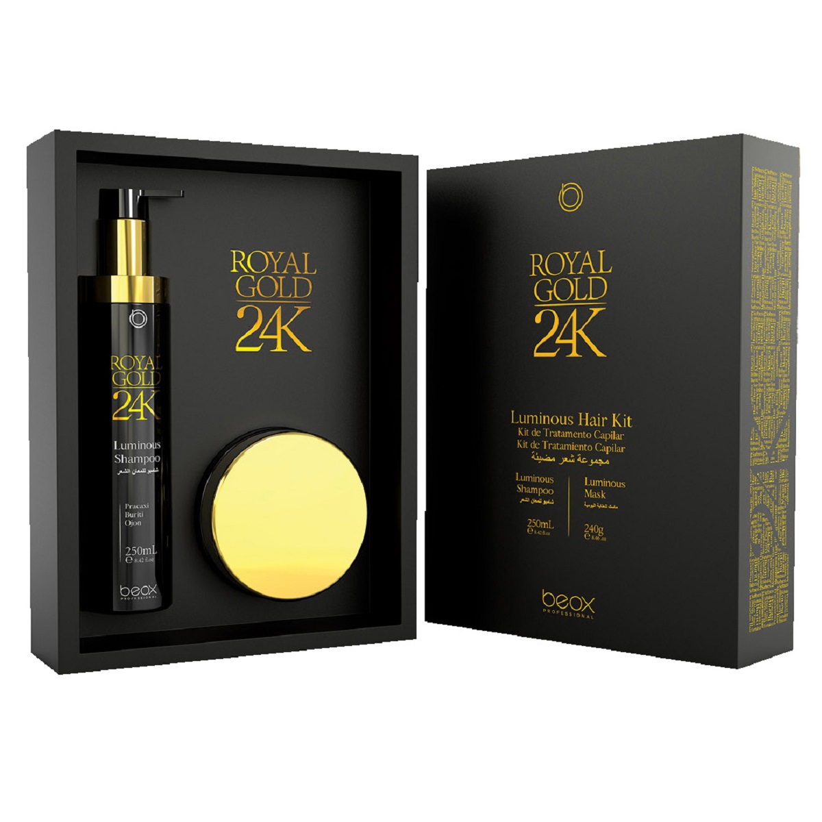 Beox Pack 24K Home Care CH+Mask (250ml y 250gr)