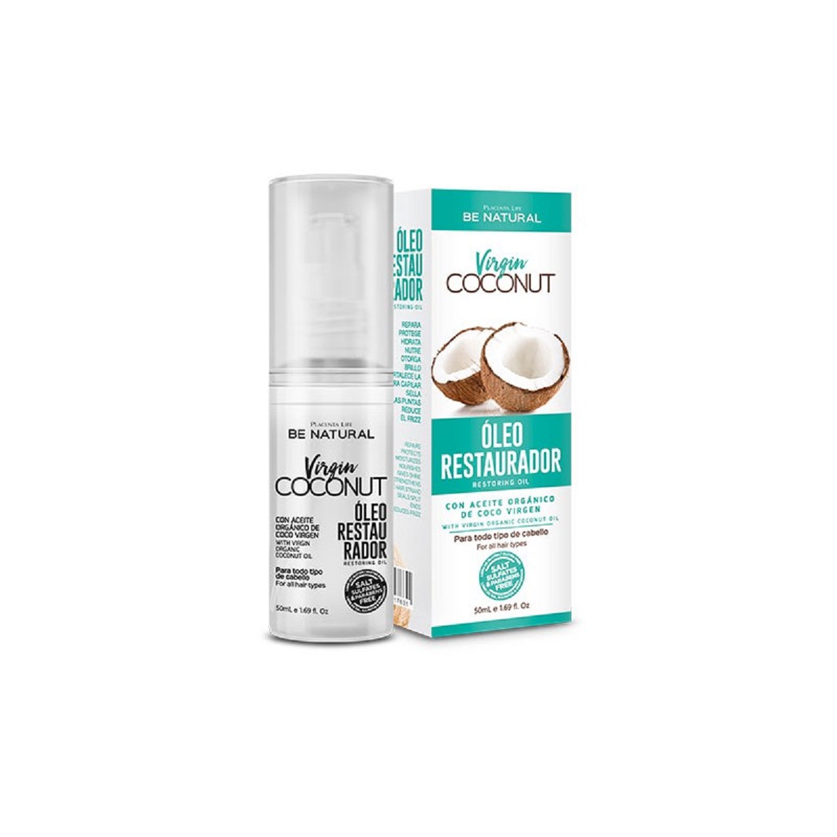 Be Natural Aceite Reparador Virgin Coconut 50ml